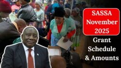 SASSA publishes full November grant schedule – R2 315, R560, and R1 250 disbursements detailed
