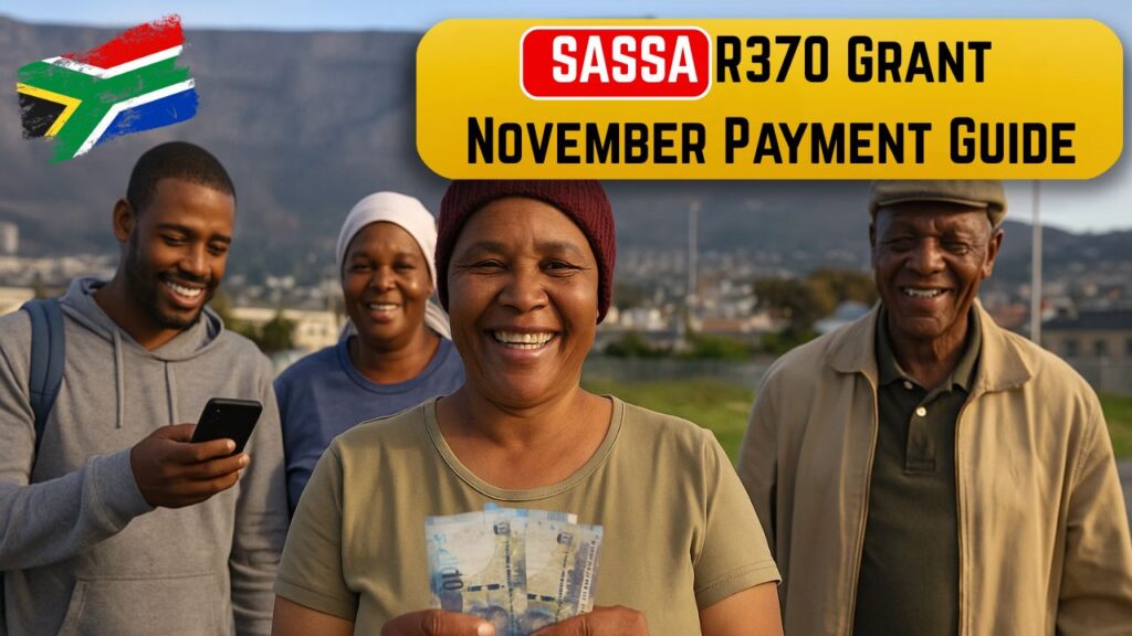 SASSA’s R370 SRD Grant November 2025