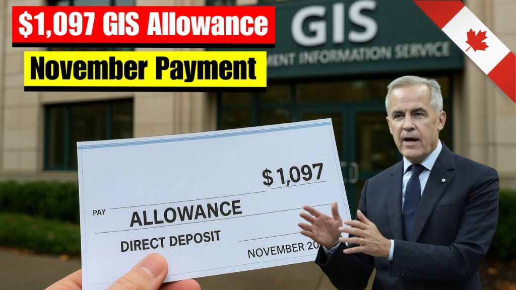 $1,097 GIS Allowance November Payment