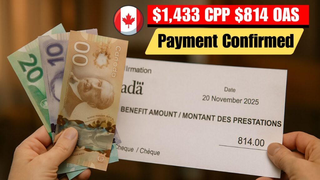 $1,433 CPP $814 OAS