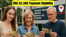 CRA’s one-time $2,300 Support payment in (Nov 2025), Check Eligibility & Payment Schedule