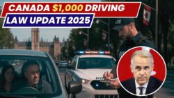 Canada’s new 2025 driving safety regulations: imposes $1,000 fines – full list of offences released