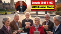 CRA issues new households Payouts OAS GIS CPP triple pension payments - $808 + $1,097 + $1,433 November Checks Confirmed