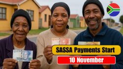 SASSA Beneficiaries to Receive Payments from 10 Nov – Authorities Publishes Weekly Schedule for Pension, Disability, and R350 Grants